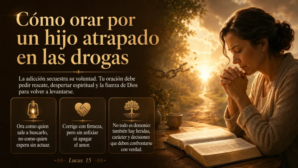 como orar por un hijo que esta en las drogas