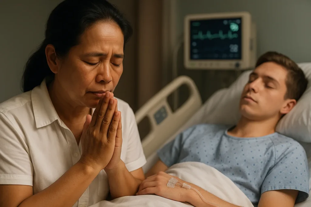 oración antes de una cirugía de un hijo