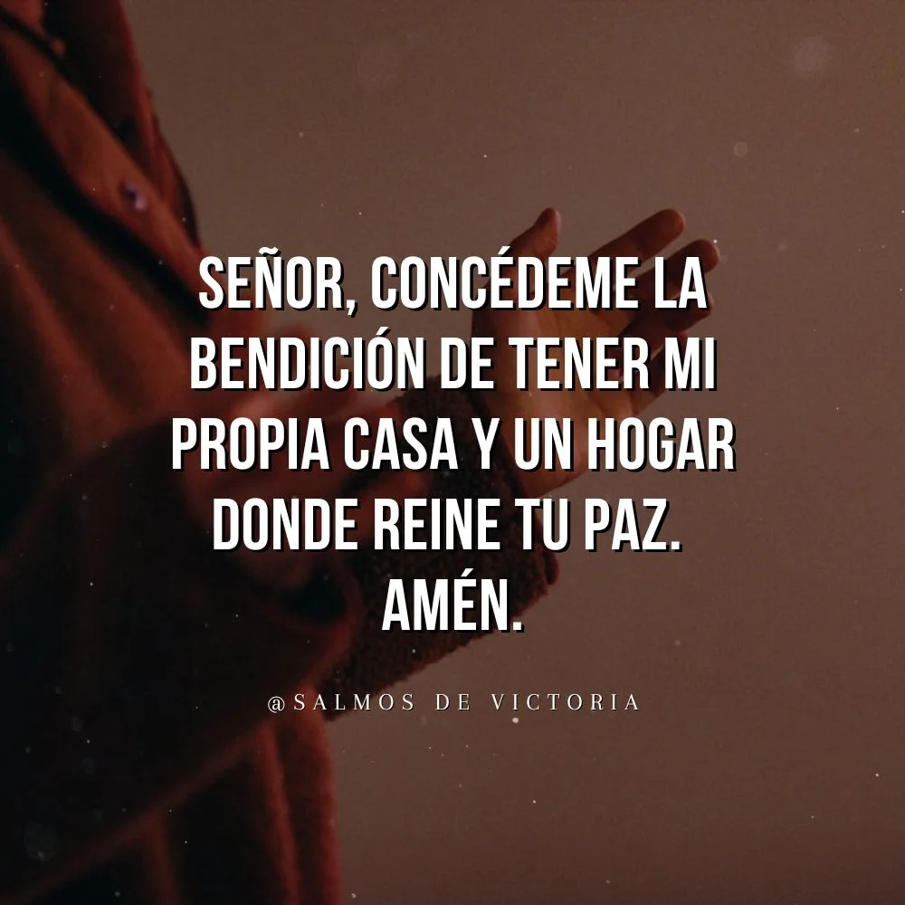 oración para conseguir casa propia