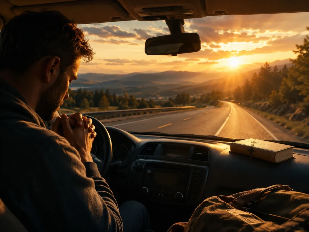 Oración para viajar en carretera