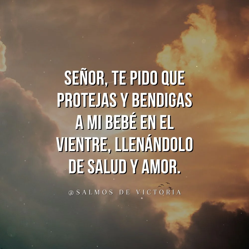 oracion para mi bebe en el vientre