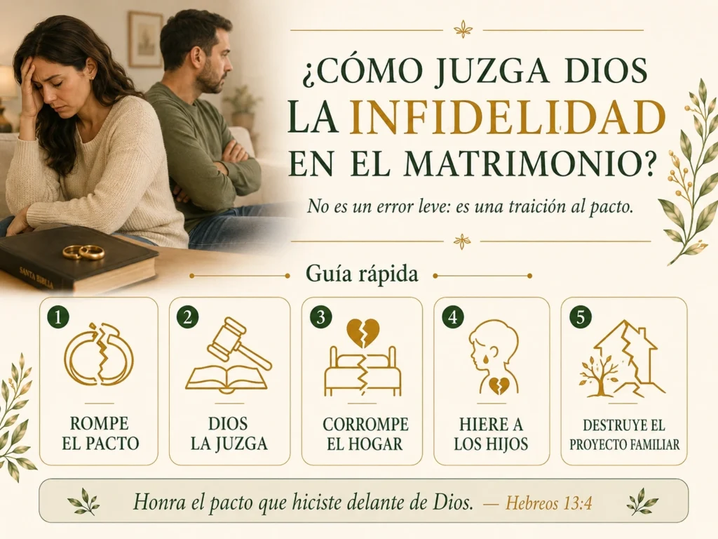 Cómo juzga Dios la infidelidad en el matrimonio según la Biblia